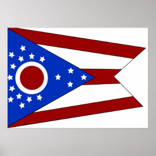 Poster Drapeau de l'Ohio