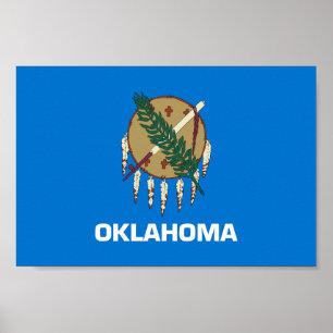 Poster Drapeau de l'Oklahoma