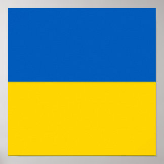 Poster Drapeau de l'Ukraine