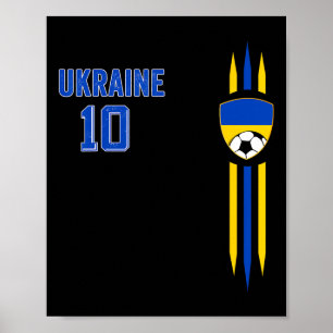 Poster Drapeau de l'Ukraine Amoureux de la fierté ukraini