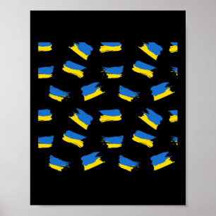 Poster Drapeau de l'Ukraine - Drapeau ukrainien - Ukraine