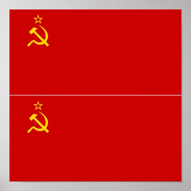 Poster Drapeau de l'Union soviétique (Devant)
