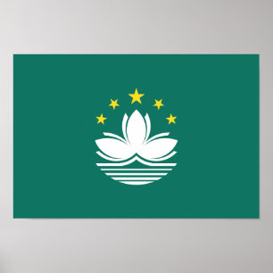 Poster Drapeau de Macao
