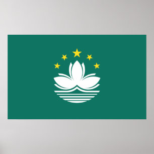 Poster Drapeau de Macao (Région chinoise)