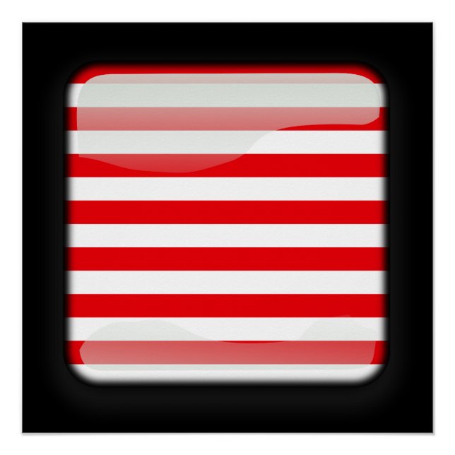 Poster Drapeau de Malaisie (Devant)