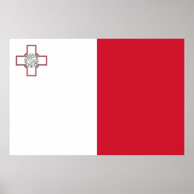 Poster Drapeau de Malte (Devant)