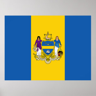 Poster Drapeau de Philadelphie, Pennsylvanie