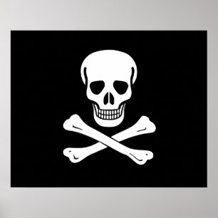 Poster Drapeau de pirate de jolly roger