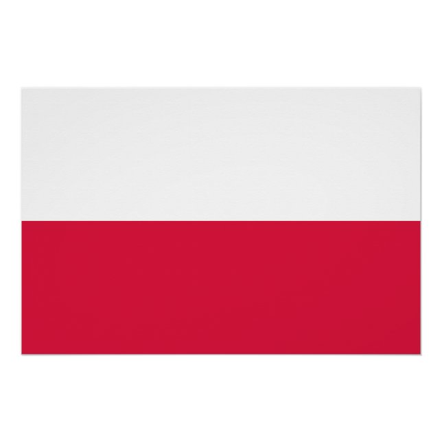 Poster Drapeau de Pologne (Devant)