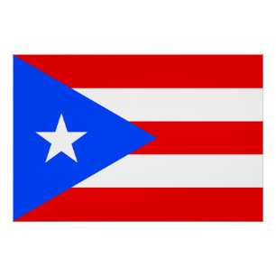 Poster Drapeau de Porto Rico