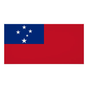 Poster Drapeau de Samoa