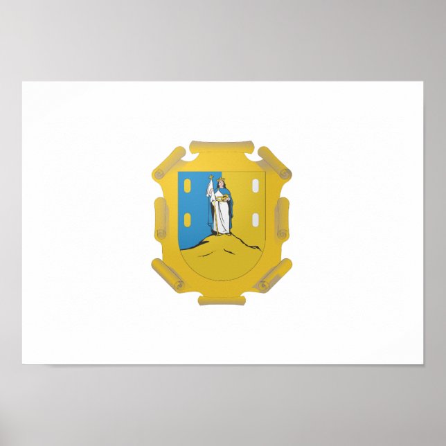 Poster Drapeau de San Luis Potosi (Devant)