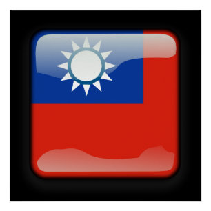 Poster Drapeau de Taïwan