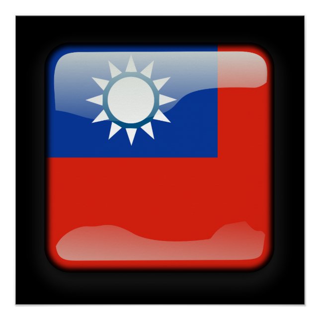 Poster Drapeau de Taïwan (Devant)