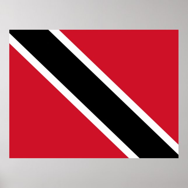 Poster Drapeau de Trinité-et-Tobago (Devant)