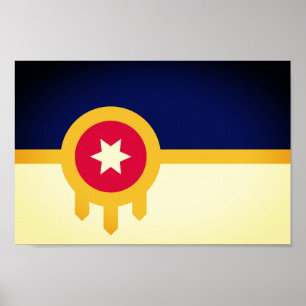 Poster Drapeau de Tulsa, Oklahoma