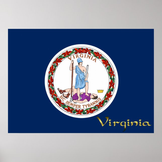 Poster Drapeau de Virginie (Devant)