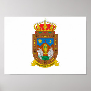 Poster Drapeau de Zacatecas