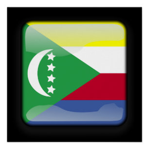 Poster Drapeau des Comores