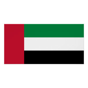 Poster Drapeau des Émirats arabes unis