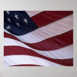 Poster drapeau des États-Unis, Caroline du Nord, États-Un