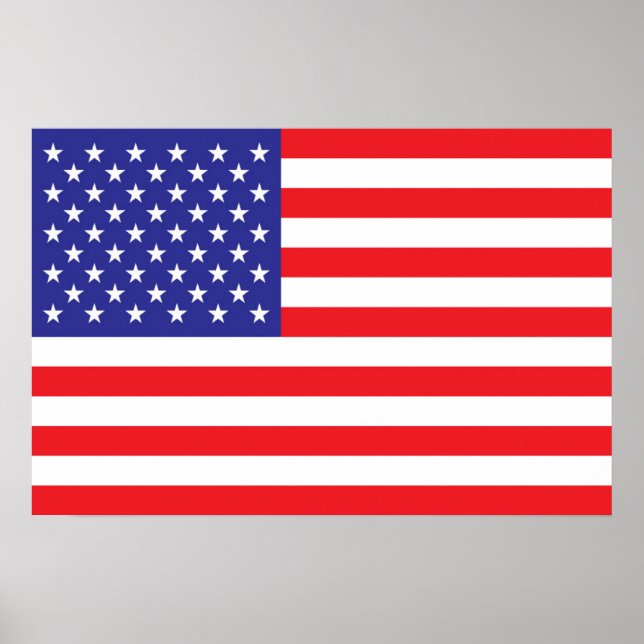 Poster Drapeau des États-Unis d'Amérique (Devant)