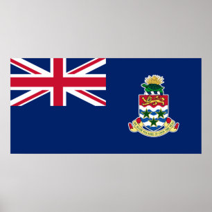 Poster Drapeau des îles Caïmans