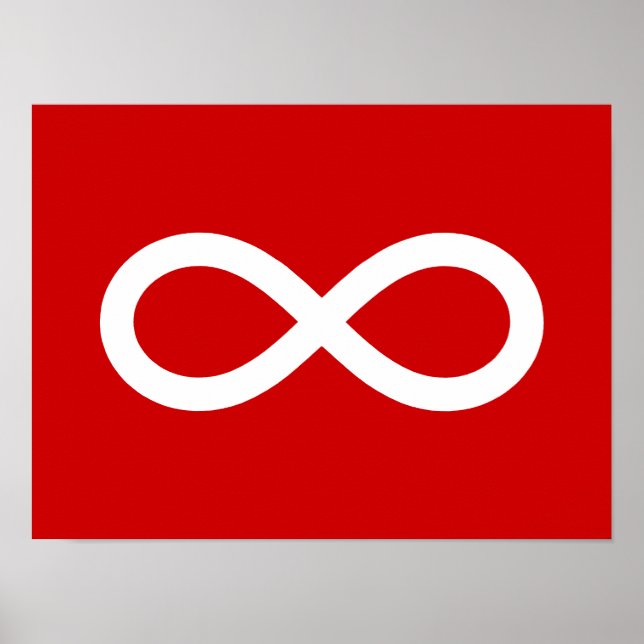 Poster Drapeau des Métis (Devant)