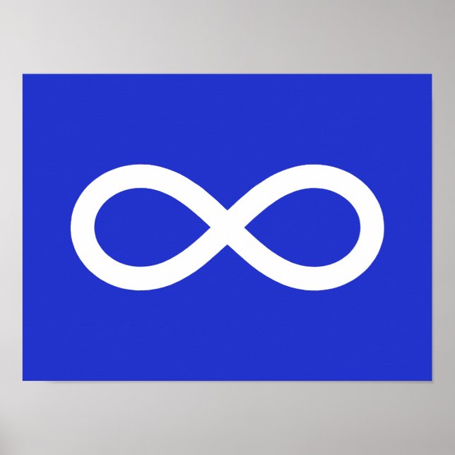 Poster Drapeau des Métis (Devant)
