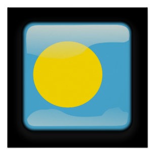 Poster Drapeau des Palaos