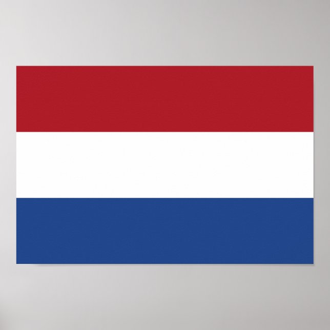 Poster Drapeau des Pays-Bas (Devant)