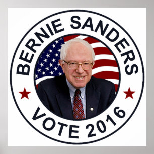Poster Drapeau des USA de ponceuses de Bernie