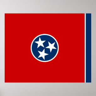 Poster Drapeau d'État du Tennessee