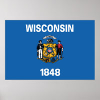 Drapeau d'État du Wisconsin, États-Unis