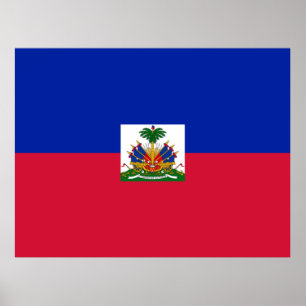 Poster Drapeau d'Haïti