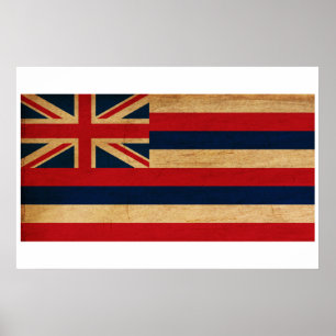Poster Drapeau d'Hawaï