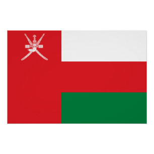 Poster Drapeau d'Oman