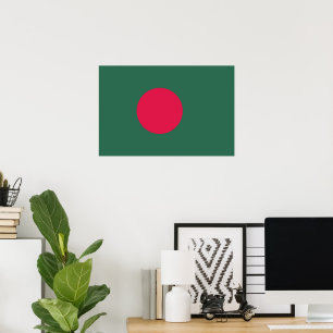 Poster Drapeau du Bangladesh
