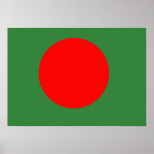 Poster Drapeau du Bangladesh