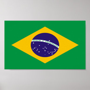 Poster Drapeau du Brésil