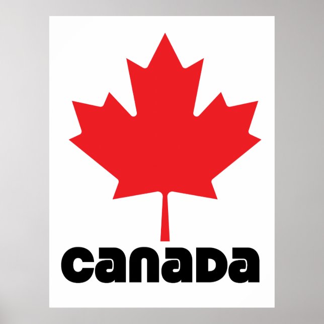 Poster Drapeau du Canada (Devant)