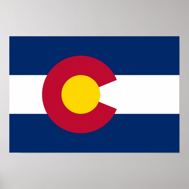 Poster Drapeau du Colorado (Devant)