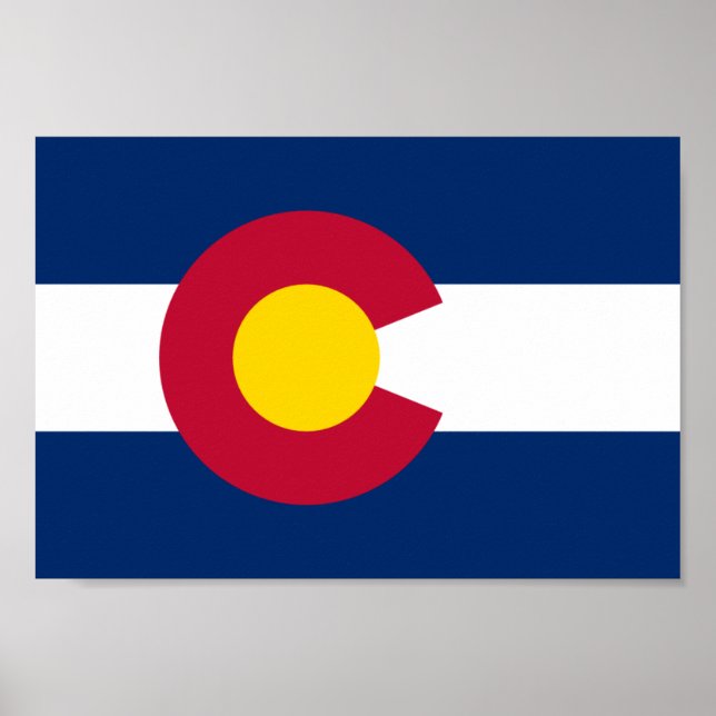 Poster Drapeau du Colorado (Devant)