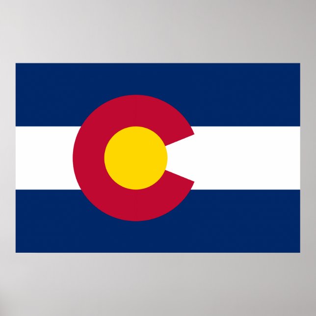 Poster Drapeau du Colorado (Devant)