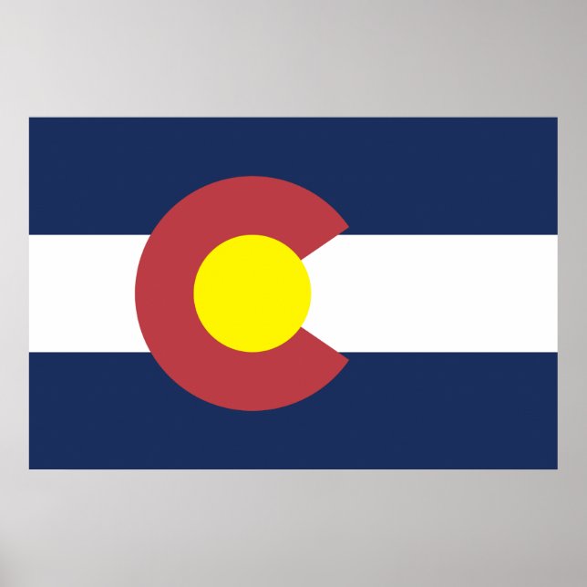 Poster Drapeau du Colorado (Devant)