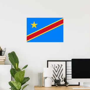 Poster Drapeau du Congo