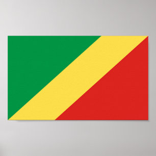 Poster Drapeau du Congo