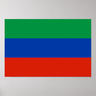 Poster Drapeau du Daghestan