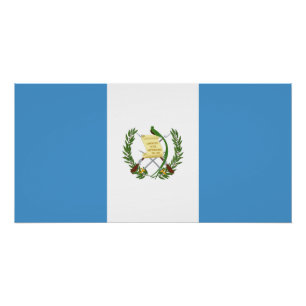 Poster Drapeau du Guatemala