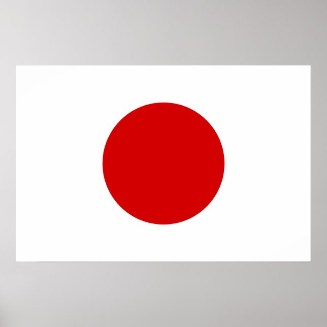 Poster Drapeau du Japon (Devant)